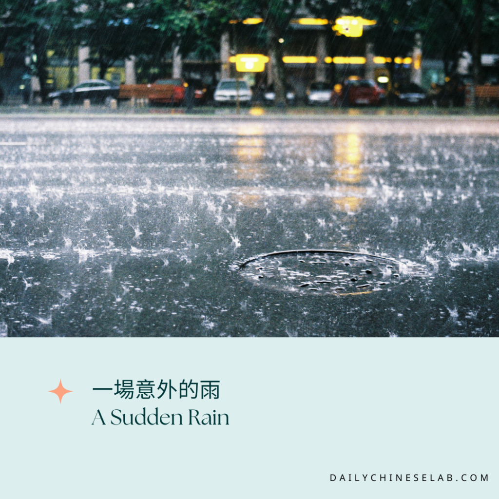 一場意外的雨 A Sudden Rain｜Learn Chinese Through Articles