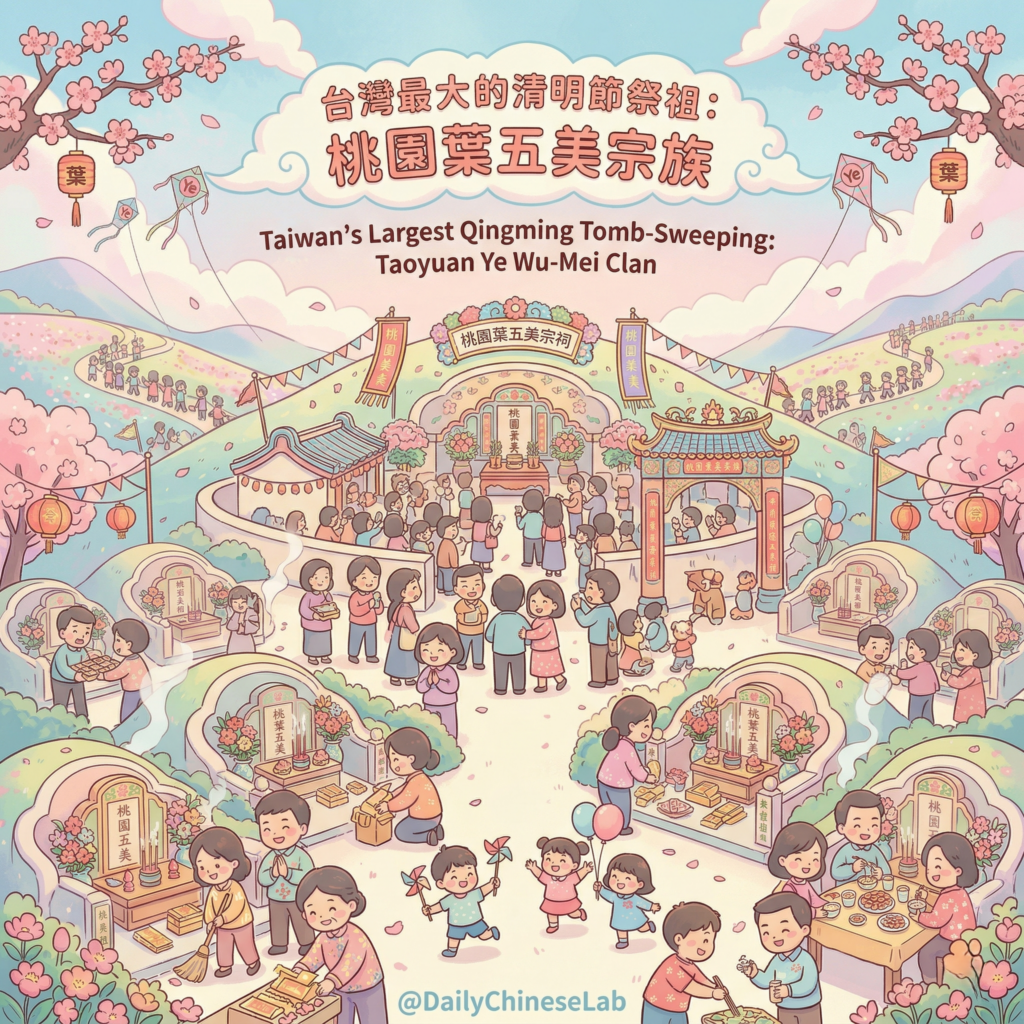台灣最大的清明節祭祖：桃園葉五美宗族 (Taiwan’s Largest Qingming Tomb-Sweeping: Taoyuan Ye Wu-Mei Clan)