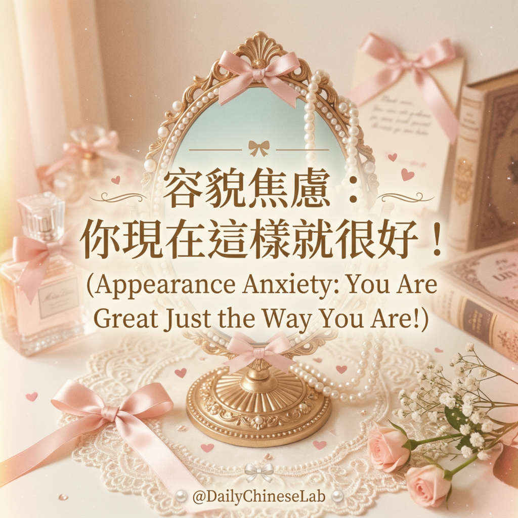 容貌焦慮：你現在這樣就很好！ (Appearance Anxiety: You Are Great Just the Way You Are!)