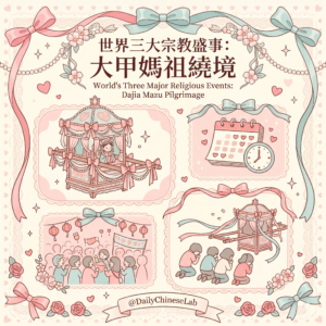 世界三大宗教盛事：大甲媽祖繞境 (World’s Three Major Religious Events: Dajia Mazu Pilgrimage)